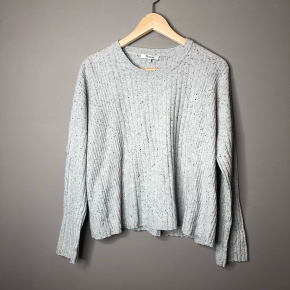 Madewell Sweaters - Madewell gray sweater medium relaxed crewneck